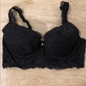 Victoria’s Secret Black Lace Bustier Bra